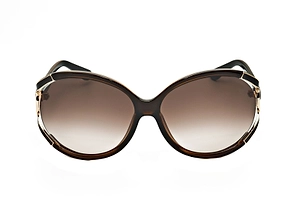 Ferragamo Eyewear Oval Frame Sunglasses
