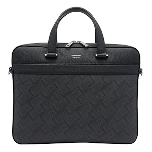 Ferragamo Monogram Zipped Briefcase