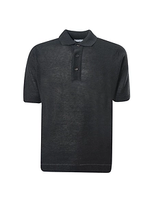 Filippo De Laurentiis Short-Sleeved Knitted Polo Shirt