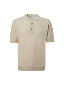 Filippo De Laurentiis Short-Sleeved Knitted Polo Shirt