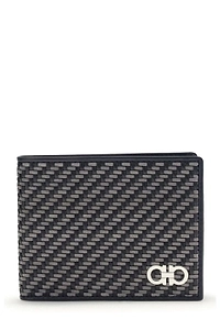 Ferragamo Thelattice Gancini Plaque Bifold Wallet