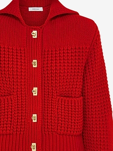 Ferragamo Textured Knit Cardigan