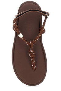 Flowze Knotted Strap Flat Sandals