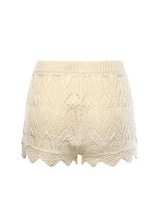 For Love & Lemons High-Waist Knit Shorts