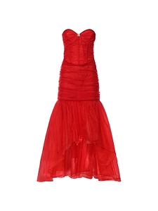 Ruched Bustier Dress