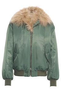 Zipped Bomber Jacket