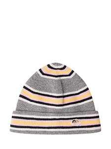 Fiorucci Angel Patch Striped Beanie Hat