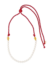 Braided Bead Rope Necklace