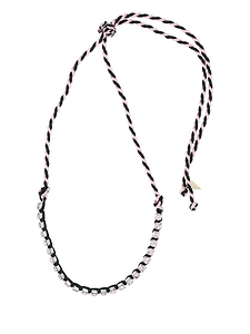 Braided Rope Crystal Necklace