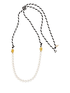 Braided Rope Bead Necklace