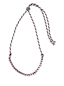 Braided Rope Crystal Necklace