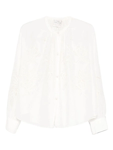 Forte Forte Broderie Button-Front Top