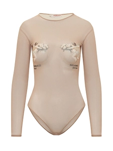 Fiorucci Double Angel Long-Sleeve Bodysuit