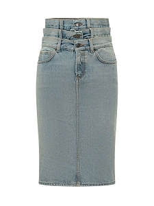 Fiorucci High-Rise Denim Midi Skirt