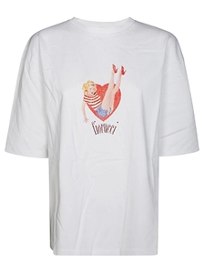 Fiorucci Heart Printed Crewneck T-Shirt