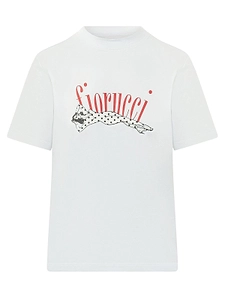 Fiorucci Polka Dot Pin Up Logo T-Shirt