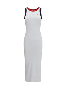 Fiorucci Ribbed Logo Midi Knitted Dress