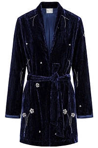 Forte Forte Crinkled Velvet Kimono