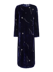 Forte Forte Embroidered Velvet Long Dress