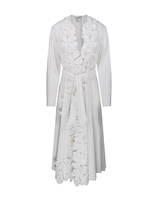 Forte Forte Embroidered Wrap Dress