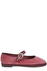Flabelus Obrien Buckled Mary Jane Flat Shoes