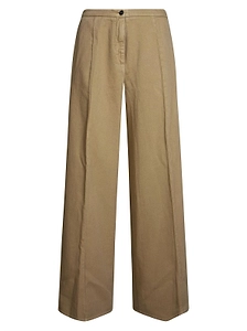 Pleated Wide-Leg Pants