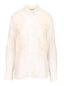 Iris Embroidered Organza Shirt