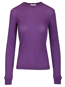 Ribbed Roundneck Knitted Top