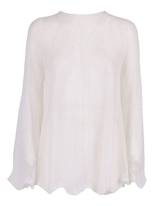 Forte Forte Scalloped Hem Open-Knitted Jumper