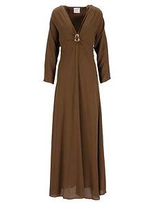 Forte Forte Sculpted Buckle Maxi Dress