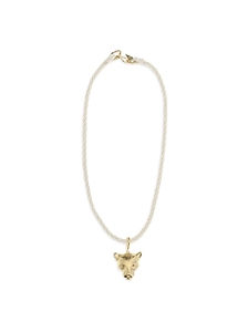 Sculpture Puma Pendant Necklace