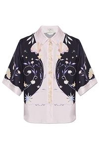 Forte Forte Seashell Print Silk Shirt