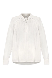 Forte Forte Sheer Tie-Neck Top