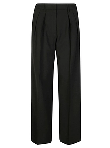 Forte Forte Straight-Leg Pleated Trousers