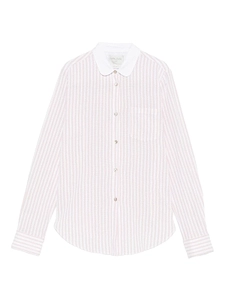 Forte Forte Striped Contrast-Collar Shirt