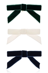 Forte Forte Velvet Bow Brooch Set