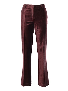 Velvet Flared Trousers