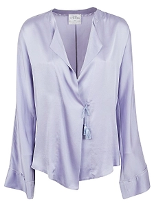 Wrap Satin Shirt