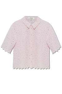 Frame Broderie Short-Sleeve Shirt