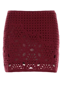 Frame Postcard Crocheted Knitted Skirt