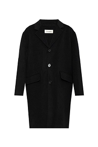 Frame Single-Breasted Wool Coat