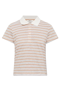 Frame Striped Polo Top