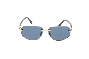 Fred Rimless Geometric Sunglasses