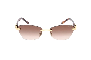 Fred Rimless Knot Detail Sunglasses