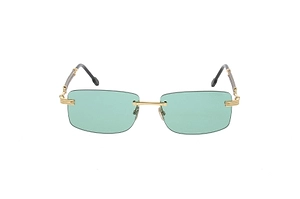 Fred Rimless Rectangular Sunglasses