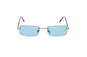 Fred Rimless Rectangular Sunglasses