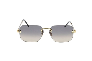 Fred Rimless Square Sunglasses