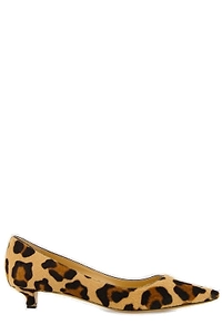 Francesco Russo Leopard Printed Pumps