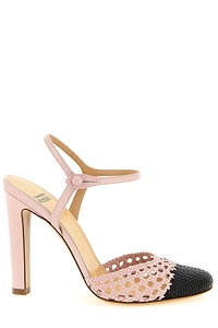 Francesco Russo Mary Jane Woven Pumps