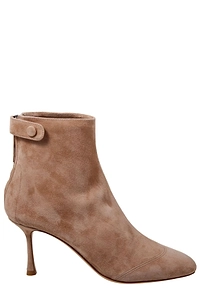 Francesco Russo Round-Toe Ankle-Length Boots